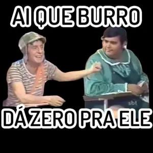 AI QUE BURRO DÁ ZERO PRA ELE - getsticker.com
