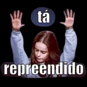 tá repreendido - getsticker.com