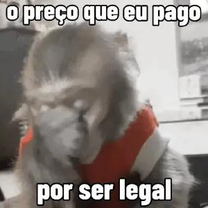 o preço que eu pago por ser legal - getsticker.com