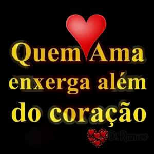 Quem Ama enxerga além do coração - getsticker.com