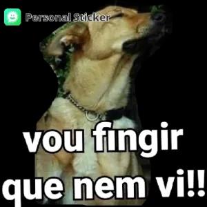 vou fingir que nem vi!! - getsticker.com