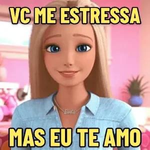 VC ME ESTRESSA MAS EU TE AMO - getsticker.com