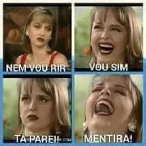 NEM VOU RIR VOU SIM TÁ PAREI! MENTIRA! - getsticker.com