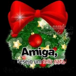 Que saudade de bocê Amiga, te desejo um feliz nata! Que Deus te abençoe muito!! - getsticker.com
