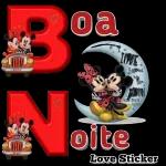 LOVE Boa Noite MOON og back . Love Sticker 