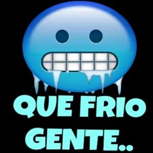 QUE FRIO GENTE  - getsticker.com