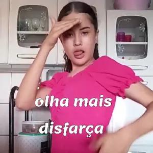 olha mais disfarça - getsticker.com