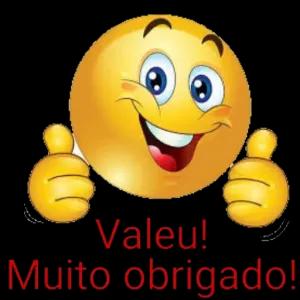 Valeu! Muito obrigado!  - getsticker.com