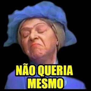 NÃO QUERIA MESMO - getsticker.com