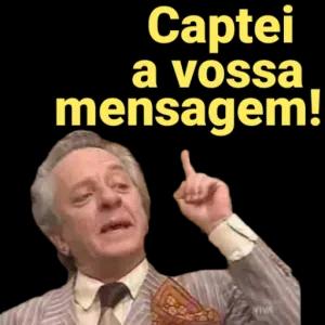 Captei a vossa mensagem! - getsticker.com