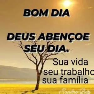 BOM DIA DEUS ABENÇOE SEU DIA. Sua vida seu trabalha sua família - getsticker.com