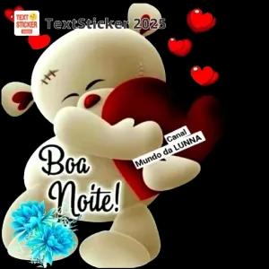 Boa Noite! Canal Mundo da LUNNA - getsticker.com