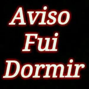 Aviso Fui Dormir - getsticker.com