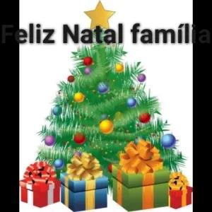 Feliz Natal família - getsticker.com