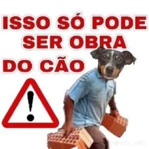 Isso só pode ser obra do cão - getsticker.com
