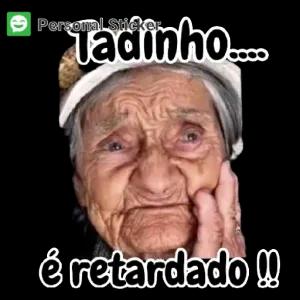 Tadinho... é retardado!! - getsticker.com