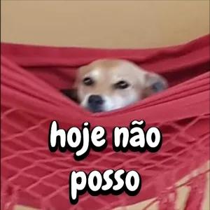 hoje não posso - getsticker.com