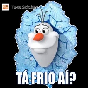 TÁ FRIO AÍ? - getsticker.com