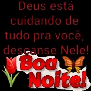 Deus está cuidando de tudo pra você, descansse Nele! Boa Noite! - getsticker.com