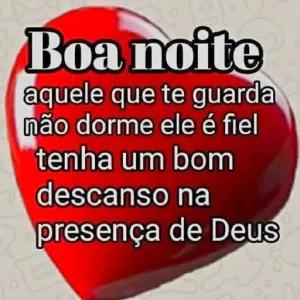 Boa noite aquele que te guarda não dorme ele é fiel tenha um bom descanso na presença de Deus - getsticker.com