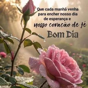 Que cada manhã venha para encher nosso dia de esperança e nosso coração de fé Bom Dia - getsticker.com