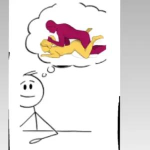 I wonder what she's thinking about. - getsticker.com