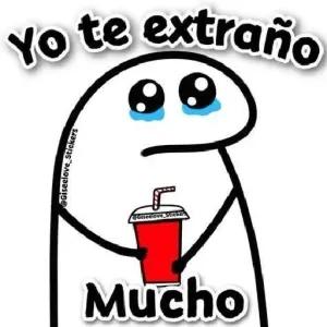 Yo te extraño Mucho - getsticker.com
