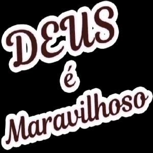 Deus é maravilhoso - getsticker.com