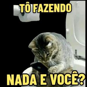 TO FAZENDO NADA E VOCÊ? - getsticker.com