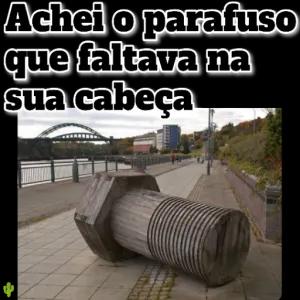 Achei o parafuso que faltava na sua cabeça - getsticker.com