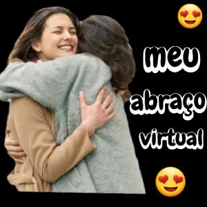 meu abraço virtual - getsticker.com