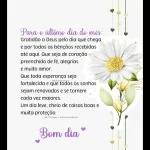 Para o último dia do mês: Gratidão a Deus pelo dia que chega e por todas as bênçãos recebidas até aqui. Que seja de coração preenchido de fé, alegrias e muito amor. Que toda esperança seja @diariomeuoficial fortalecida e que todos os sonhos sejam renovados e se tornem cada vez maiores. Um dia leve, cheio de coisas boas e muita proteção. - Lais Carvalho/adianiomeuoficial Bom dia