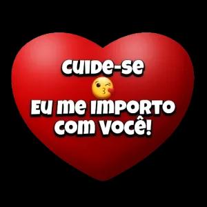 cuide-se Eu me importo com você! - getsticker.com