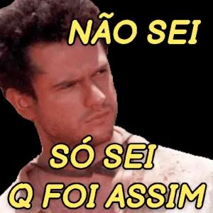 NÃO SEI SÓ SEI Q FOI ASSIM - getsticker.com