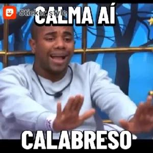 Calma aí, calabreso - getsticker.com