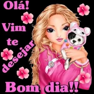 ola! Vim te desejar Bom dia!!  - getsticker.com