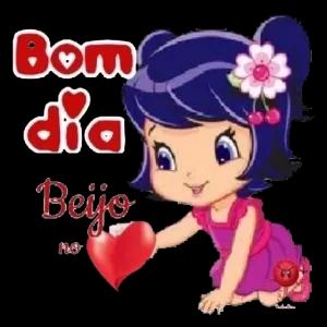 Bom dia Beijo NG - getsticker.com