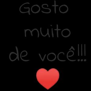 Gosto muito de você!!! - getsticker.com