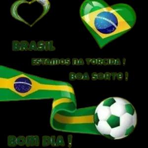 Brazil Estamos na torcida! Boa sorte! Bom dia! - getsticker.com
