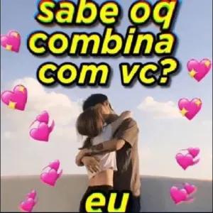 sabe oq combina com vc? eu - getsticker.com