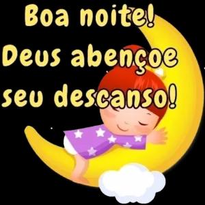 Boa noite! Deus abençoe seu descanso! - getsticker.com