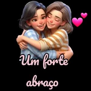 Um forte abraço - getsticker.com