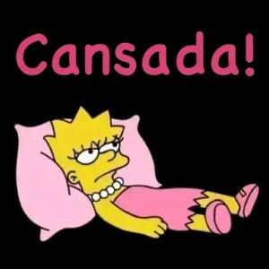 Cansada!  - getsticker.com
