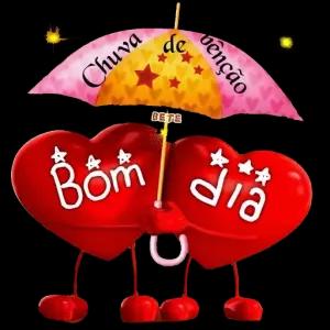 Chuva de bênção, Bom dia - getsticker.com