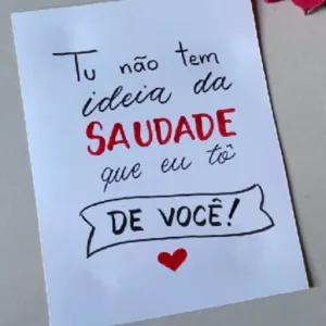 Tu não tem ideia da saudade que eu tô de você! - getsticker.com