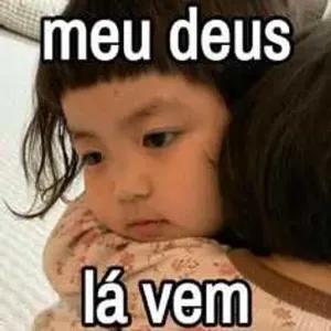 meu deus lá vem - getsticker.com