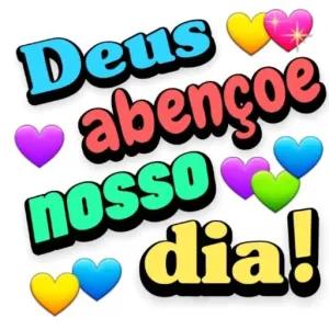 Deus abençoe nosso dia! - getsticker.com