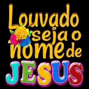 Louvado seja o nome de Jesus - getsticker.com