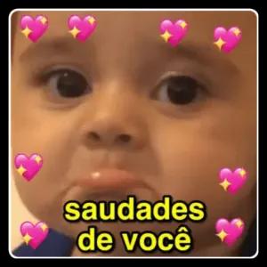 saudades de você - getsticker.com