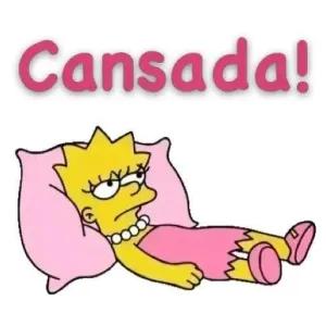 Cansada! - getsticker.com